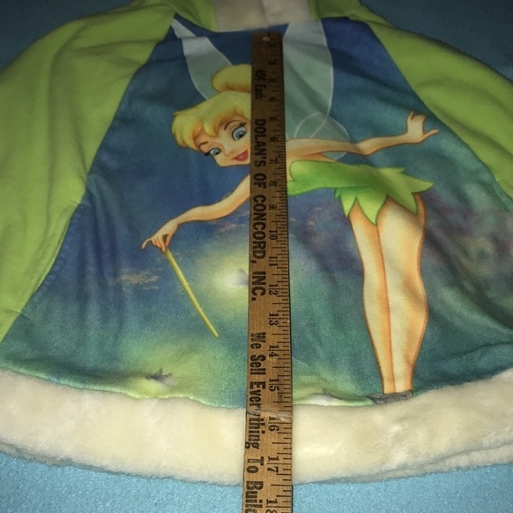 TINKER BELL poncho hooded soft size S/M - Picture 4 of 6